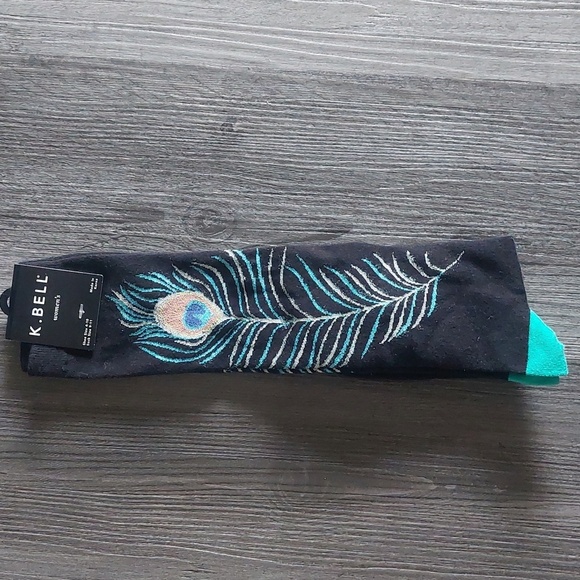 NWT K.Bell Peacock Trouser Socks - Picture 1 of 3